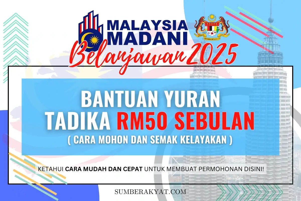 BANTUAN YURAN TADIKA RM50 SEBULAN