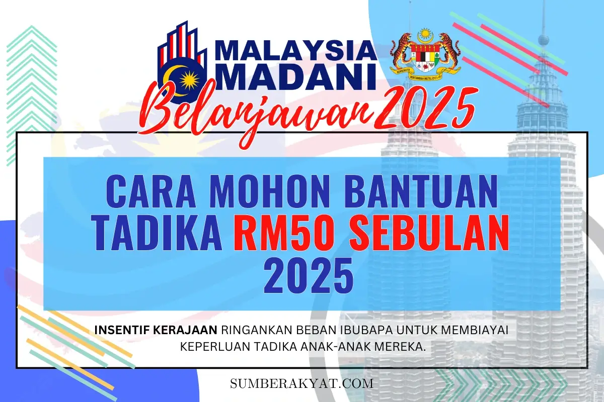 CARA MOHON BANTUAN TADIKA RM50 SEBULAN 2025