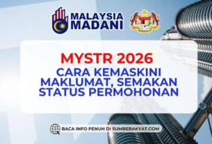 MYSTR 2026 CARA KEMASKINI MAKLUMAT SEMAKAN STATUS PERMOHONAN