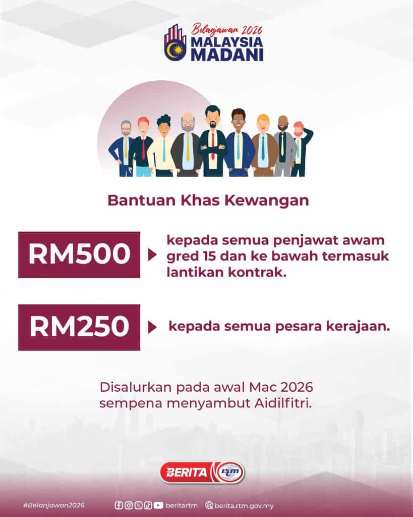 bantuan untuk pesara & penjawat awam
