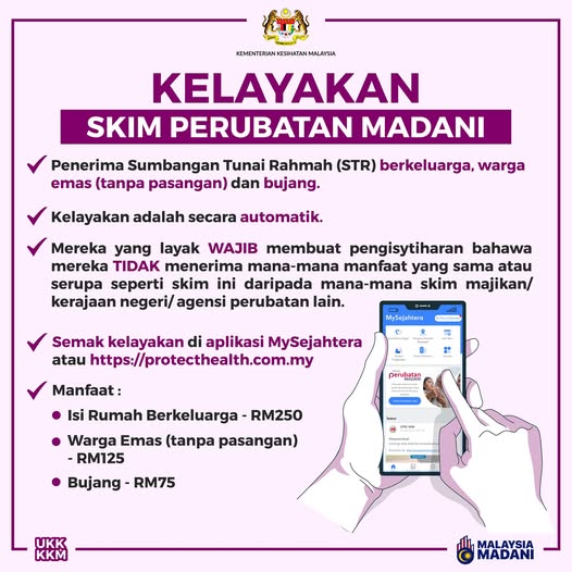 kelayakan skim perubatan madani