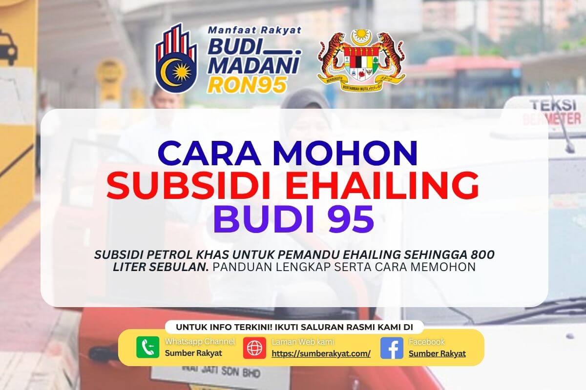 Cara Mohon Subsidi eHailing Budi 95