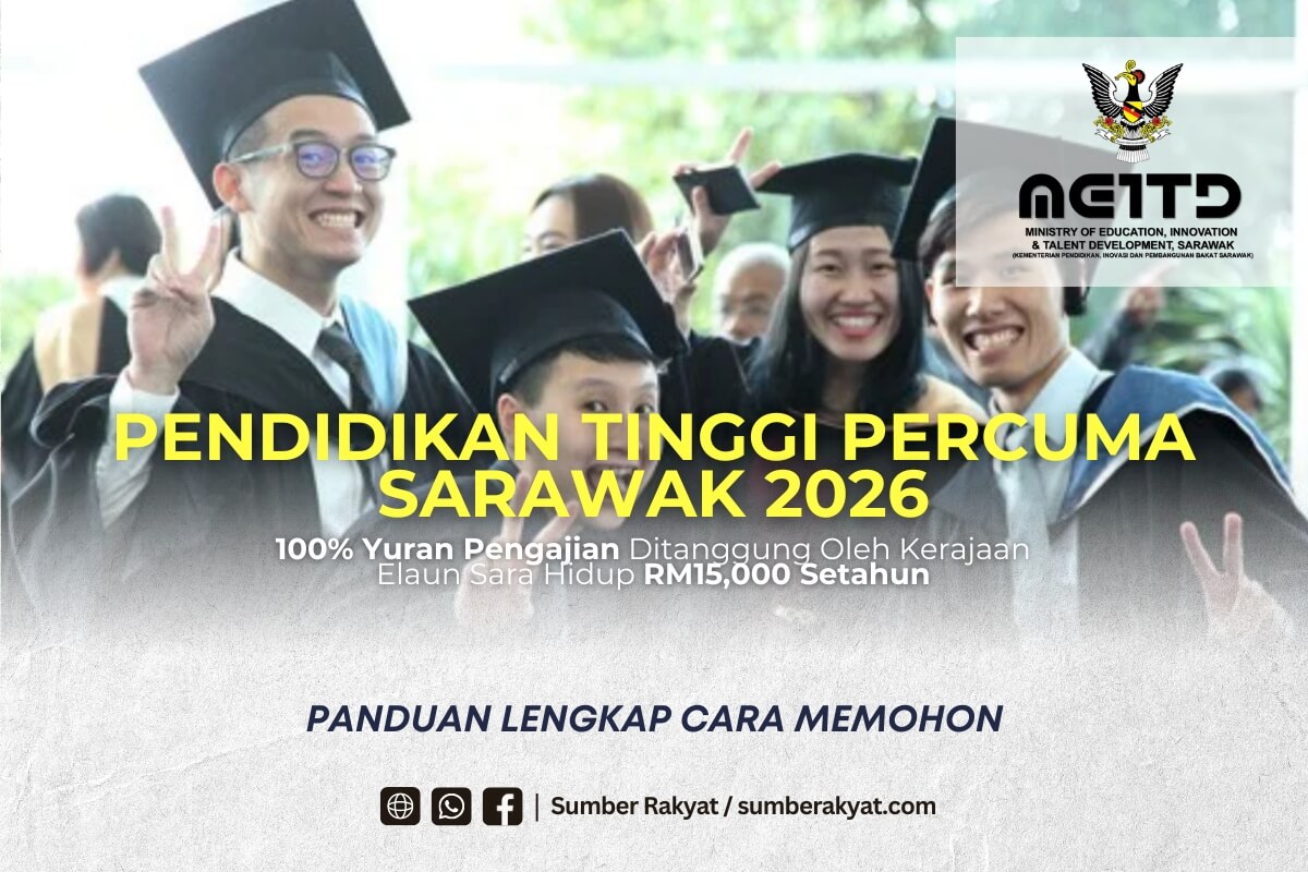 Pendidikan Tinggi Percuma Sarawak 2026