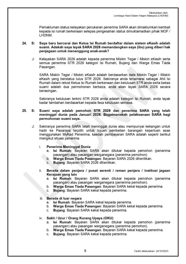 sumbangan asas rahmah 2026