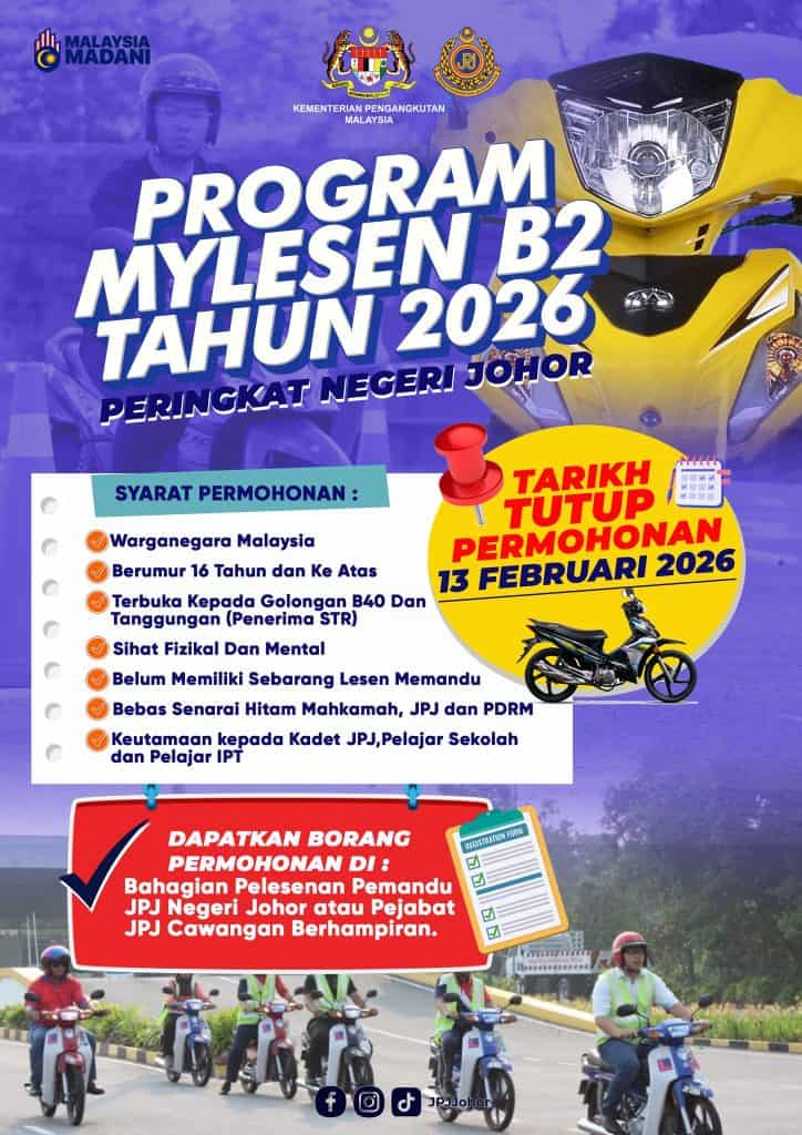 mohon lesen percuma johor